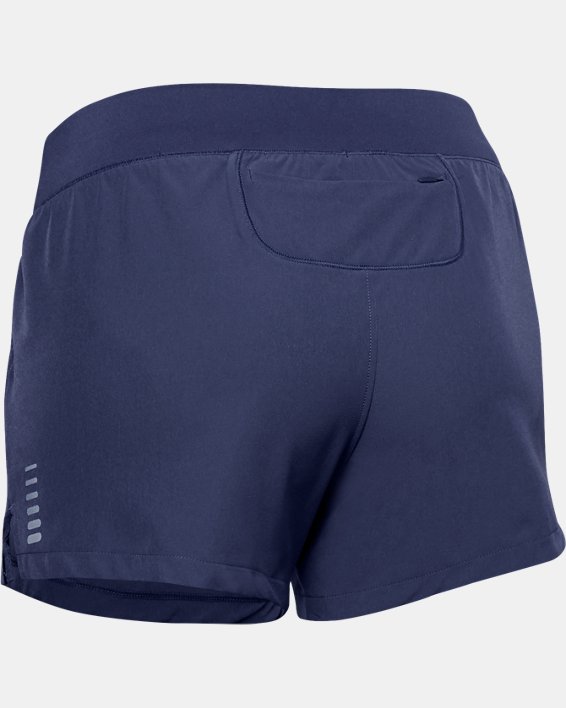 Women's UA Qualifier Speedpocket Shorts in Blue image number 6